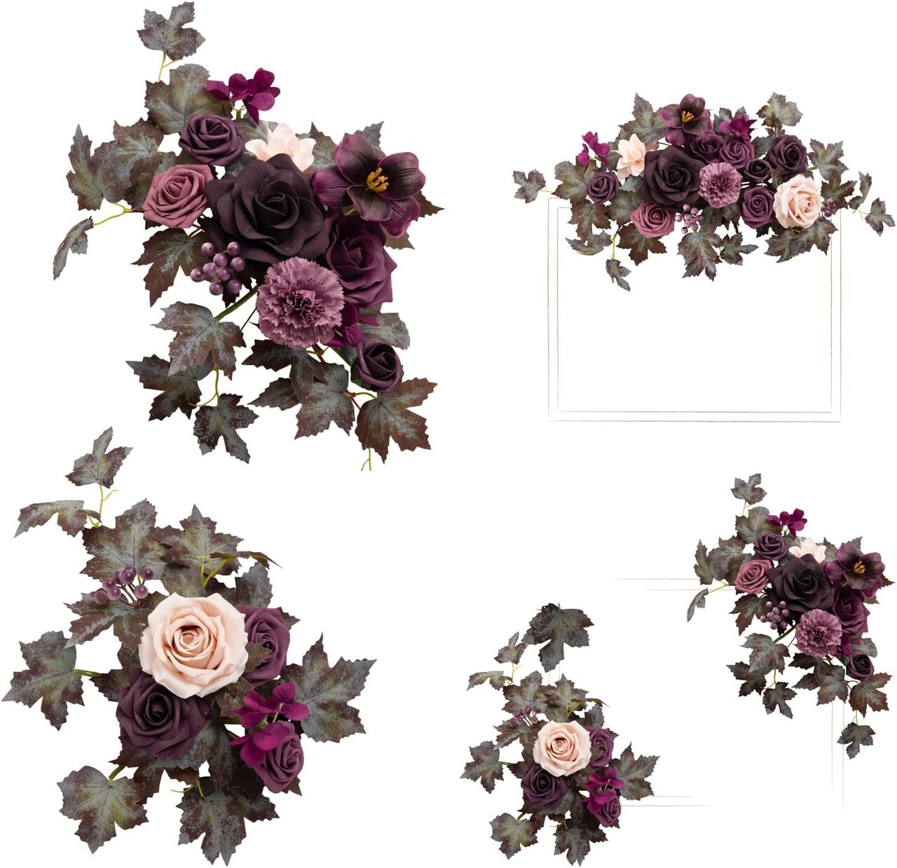 2 Wedding Artificial Sign Flowers Swag Arch Floral Garland Decorations